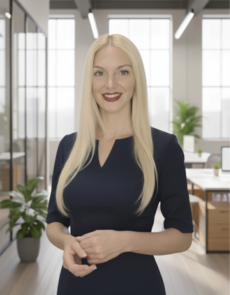 en entorno corporativo representando liderazgo, acompañamiento estratégico y trabajo con equipos directivos